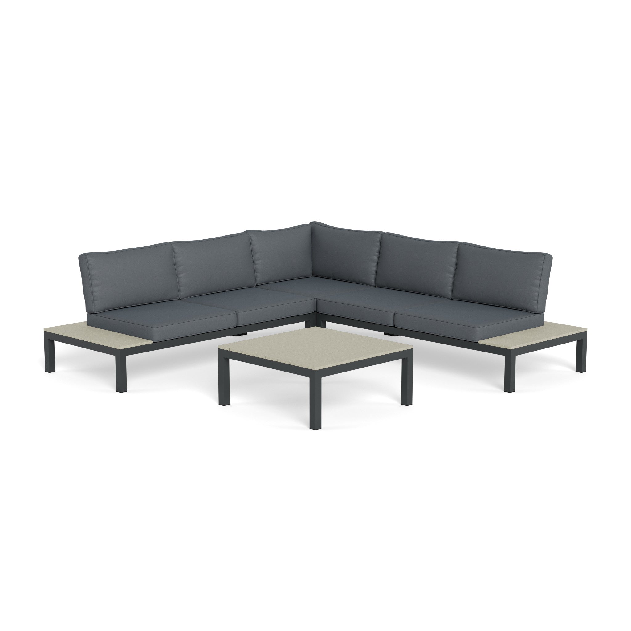 Lakeview 4Pc Sectional Seating  << FRAMES and CHARCOAL SLIPS >>