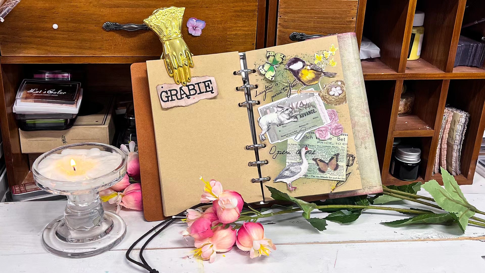 Get a glimpse of July 2023 Grabie Scrapbook club box! Let’s take a bite of nature!