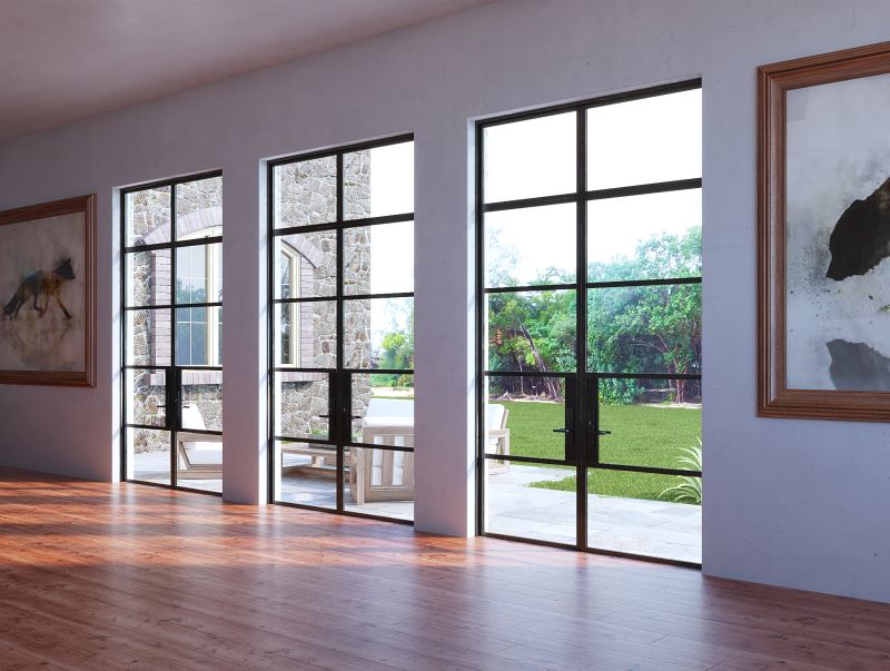 iron french entrance double doors 