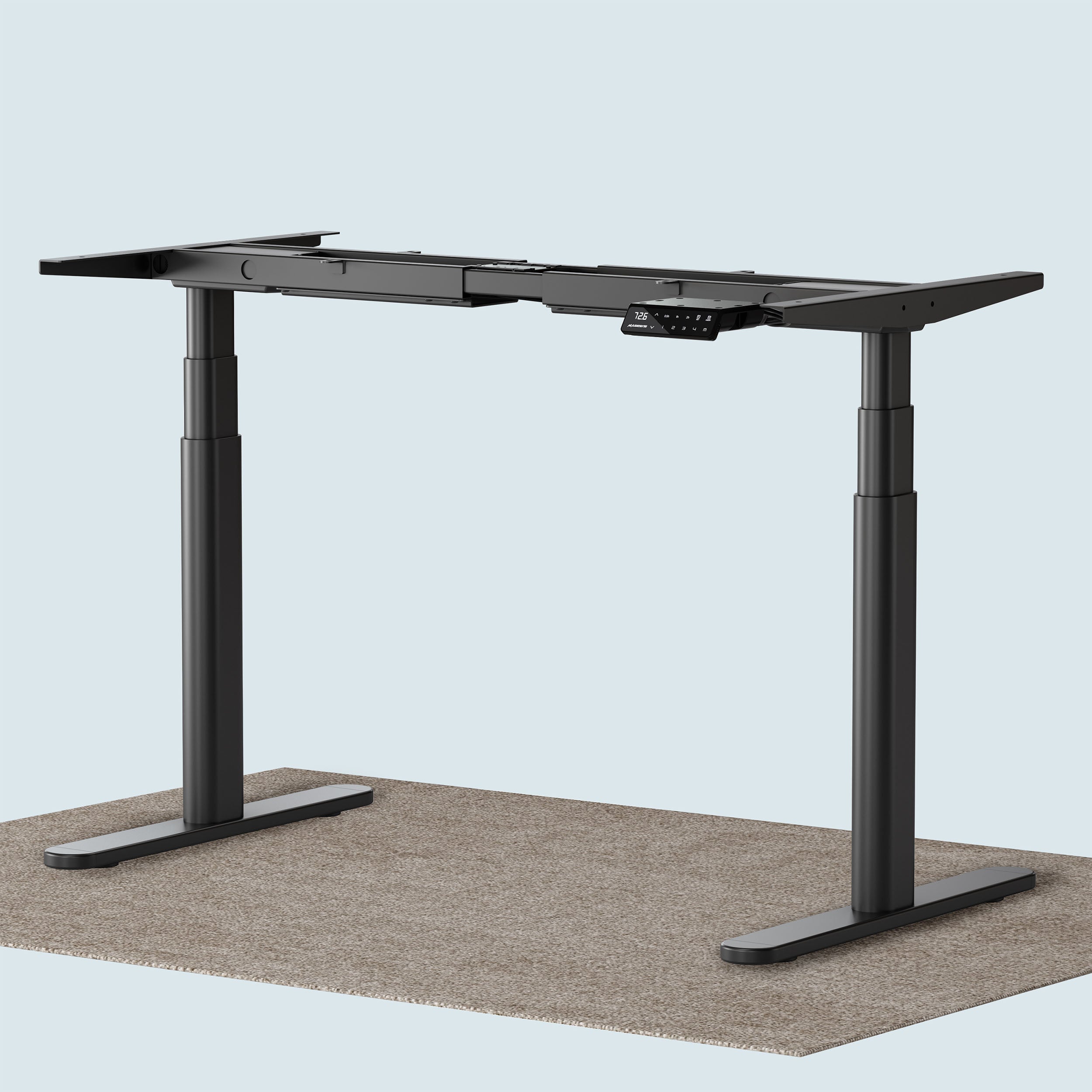 Maidesite T2 Pro Plus marco de escritorio regulable en altura de 3 niveles con doble motor negro