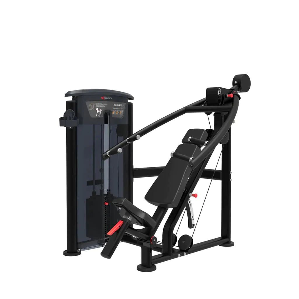TKO Commercial Multi-Press Chest + Shoulder Machine | 235 Lb. Weight Stack