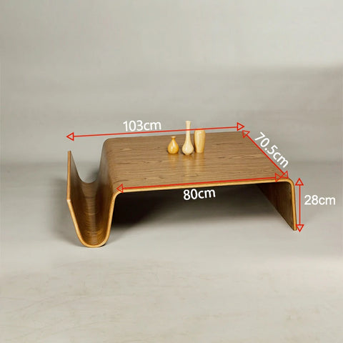 Table basse Scando, noyer, taille