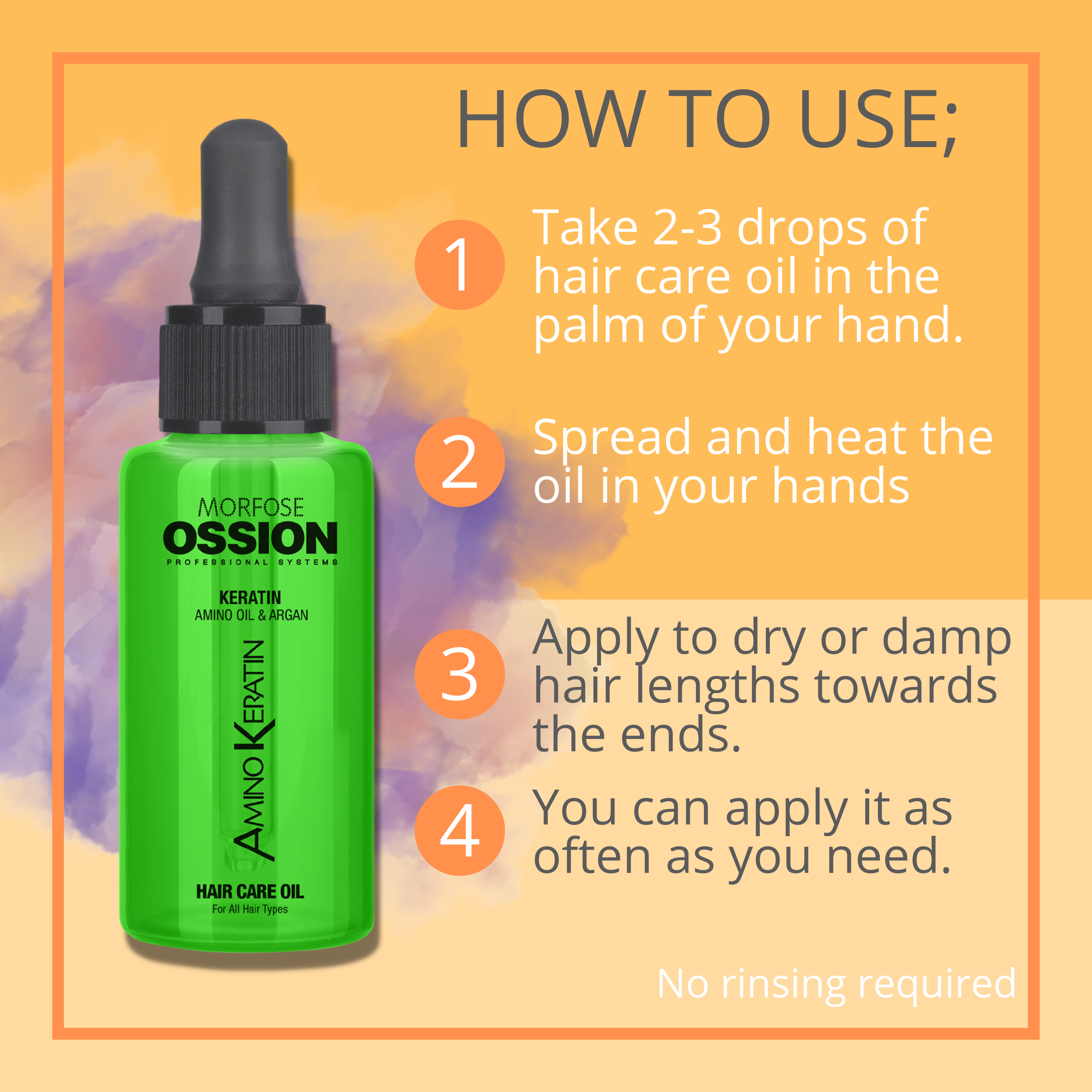 Morfose Ossion Amino Keratin Hair Oil