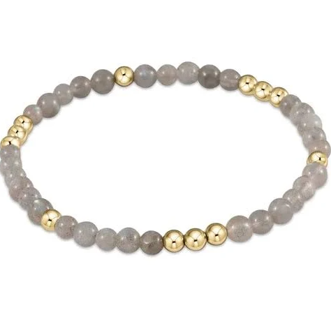 Worthy Pattern 3mm Bead Bracelet - Labradorite