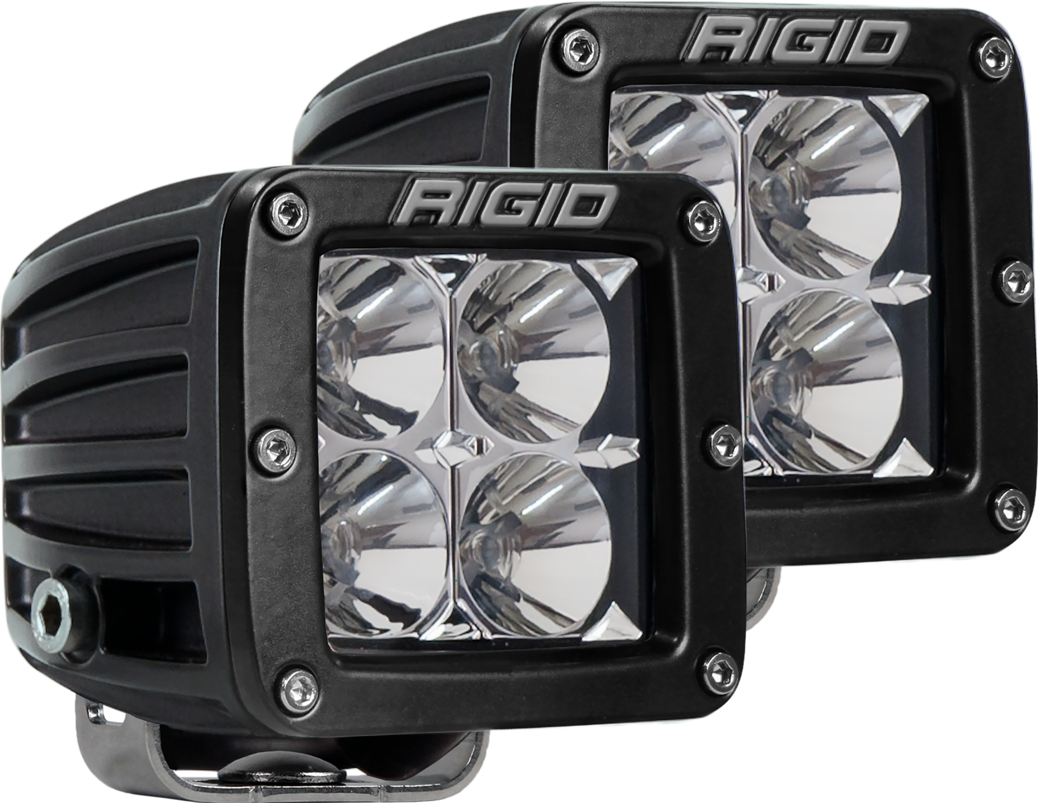 Rigid Industries Flood Surface Mount Black Pair D-Series Pro 202113