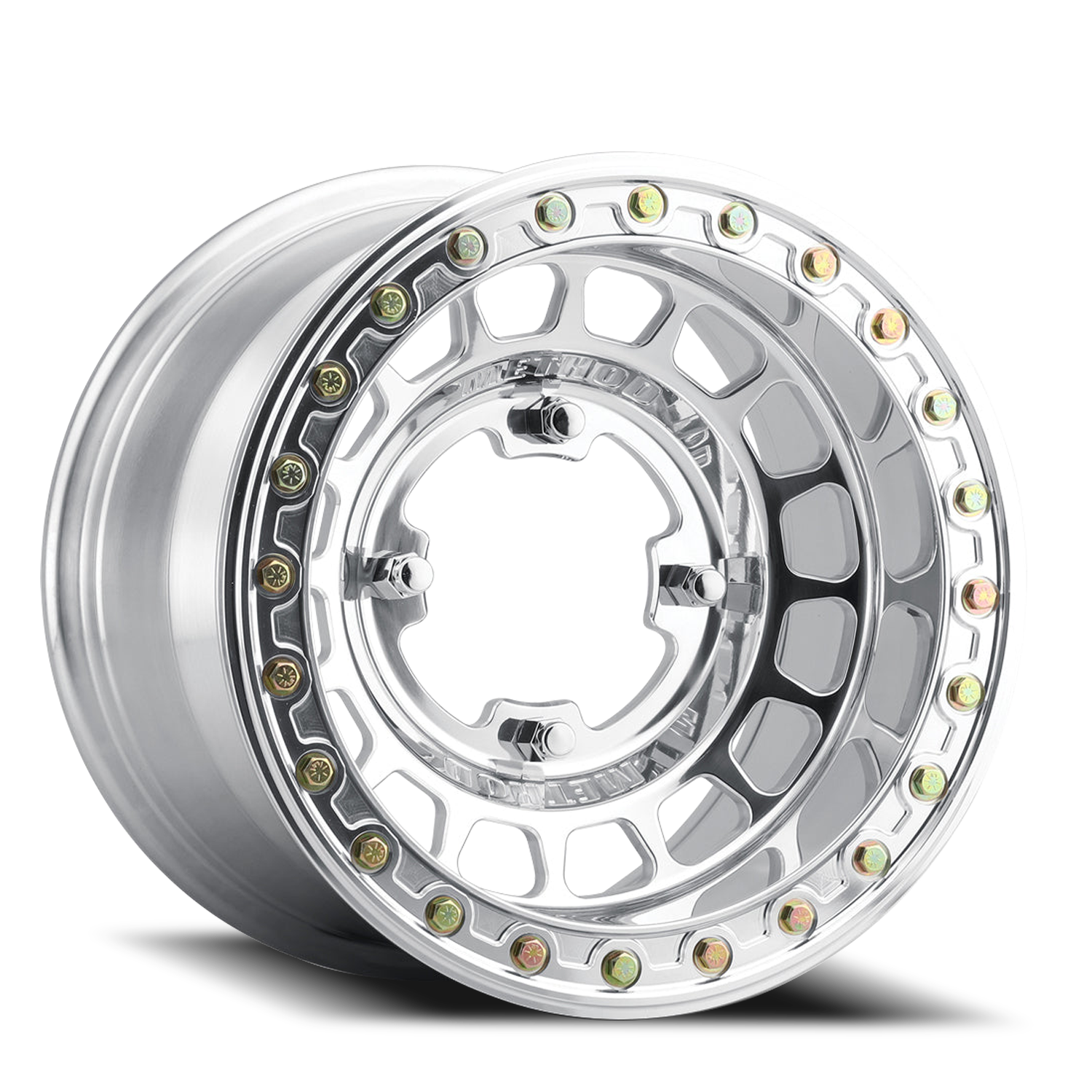 Method Race Wheels Forged 15x7 MR413 Beadlock UTV 4x136 Offset +38 Polished