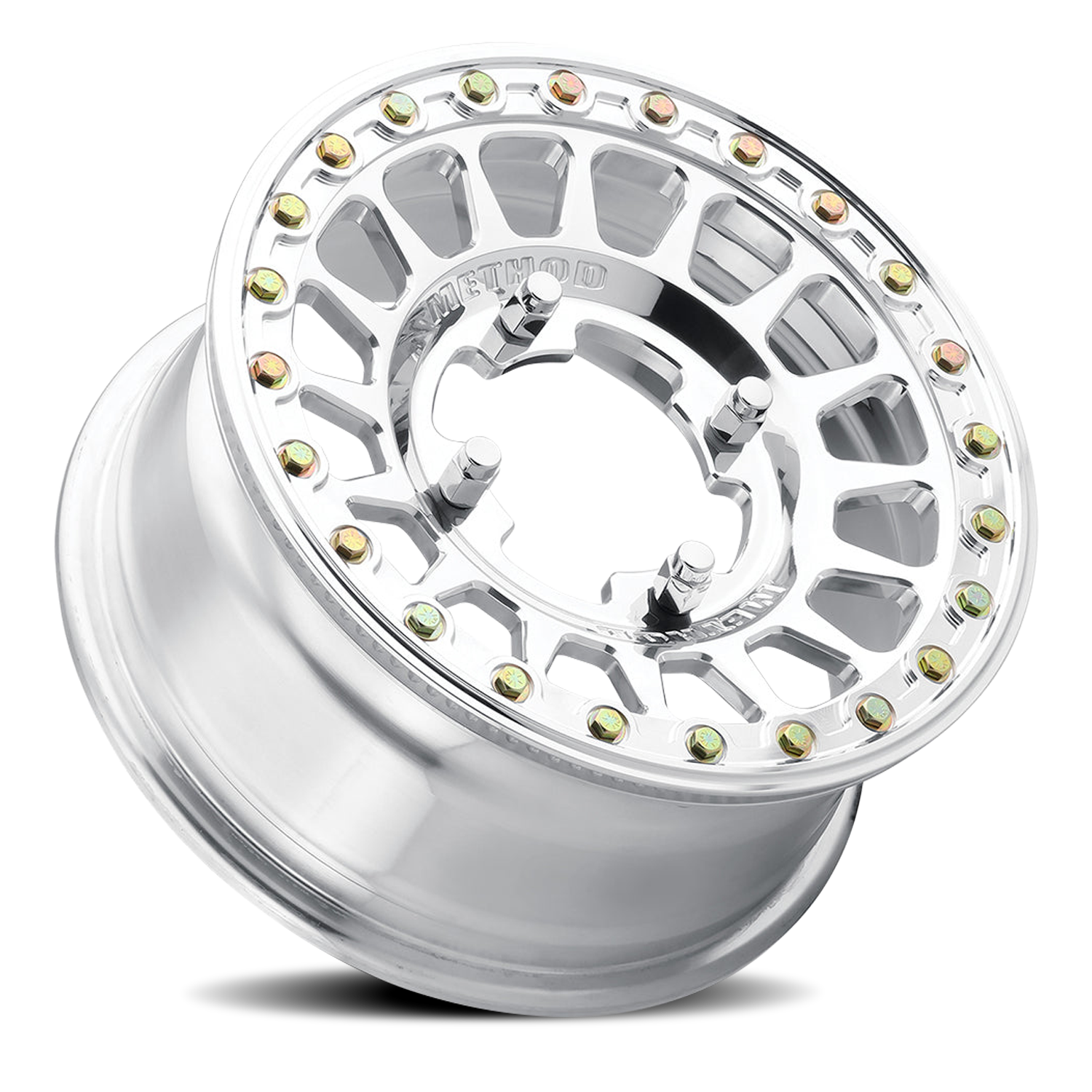 Method Race Wheels Forged 15x7 MR413 Beadlock UTV 4x136 Offset +38 Polished