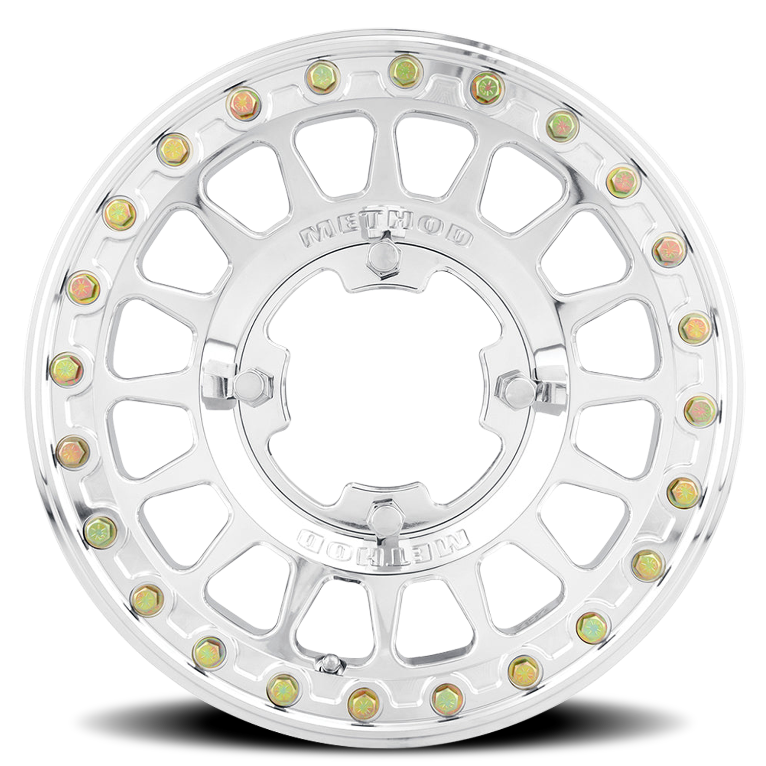 Method Race Wheels Forged 15x7 MR413 Beadlock UTV 4x136 Offset +38 Polished