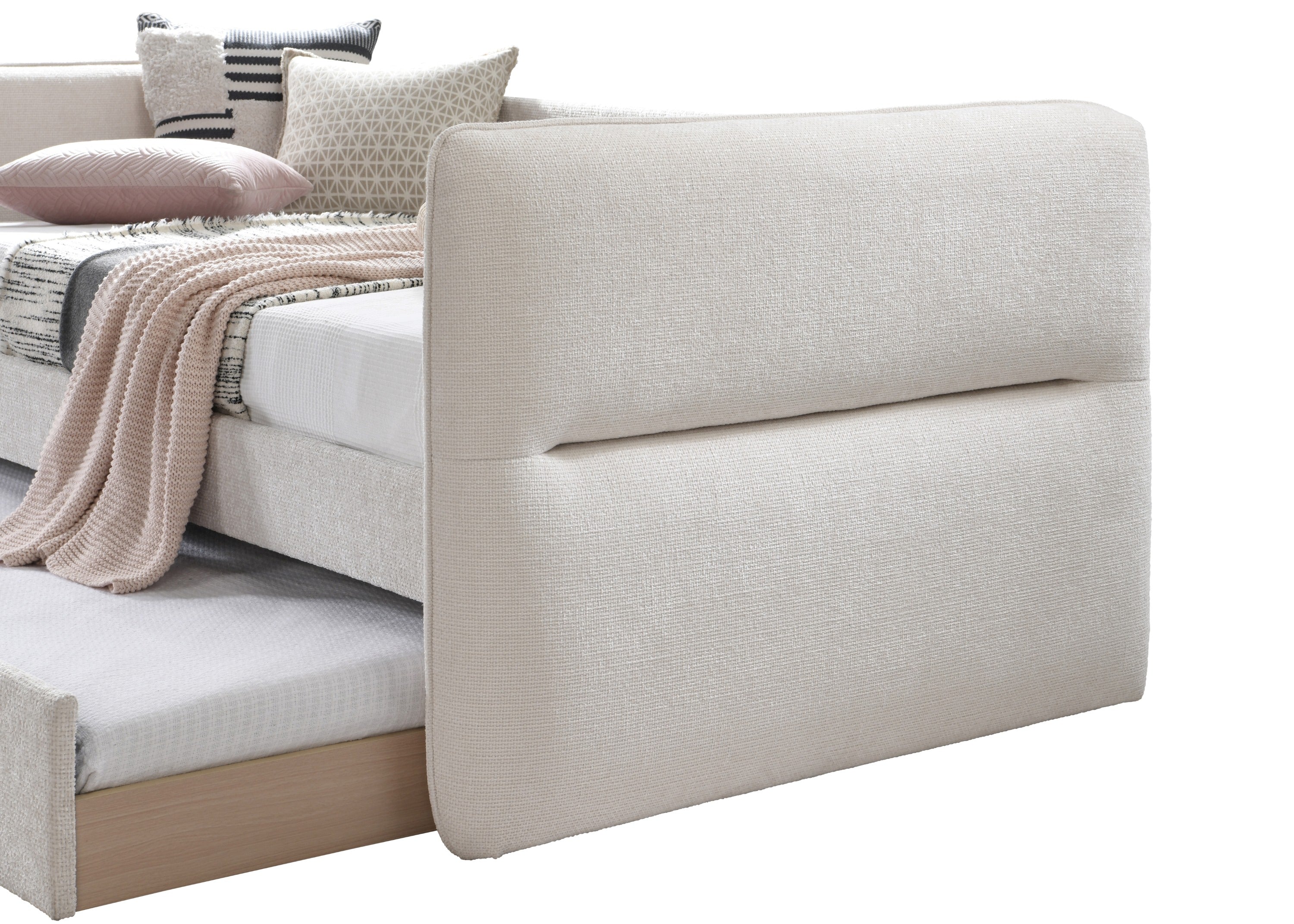 Philipa Oatmeal Twin Daybed with Trundle