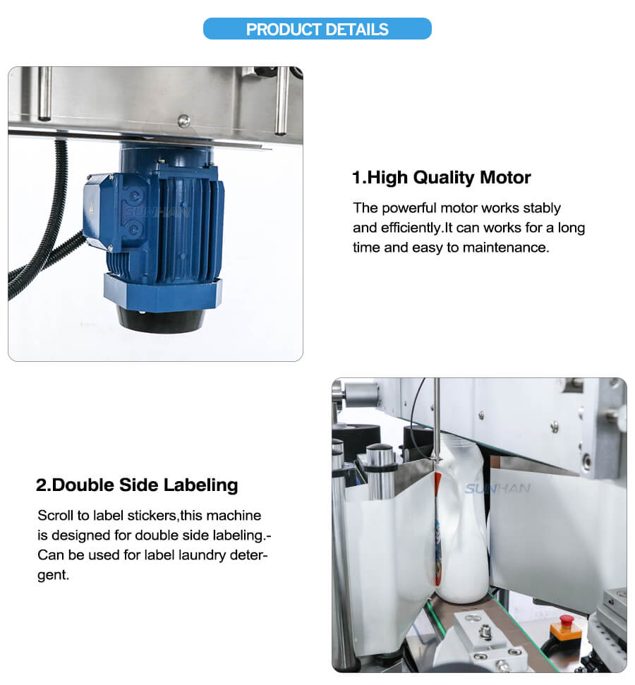 Machine Details of Round Flat Bottle Labeling Machine-1