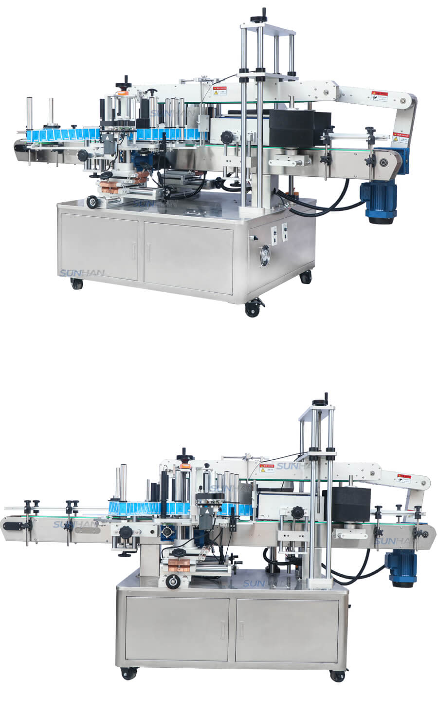 Round Flat Bottle Labeling Machine For Laundry Detergent
