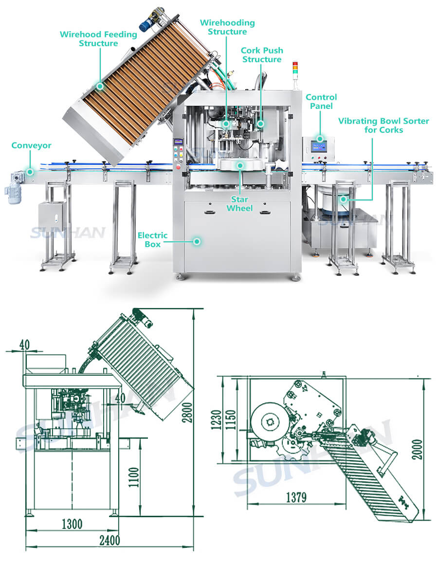 wine corking machine