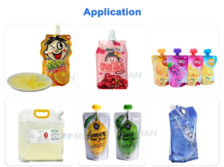 application of spout pouch packaging machine