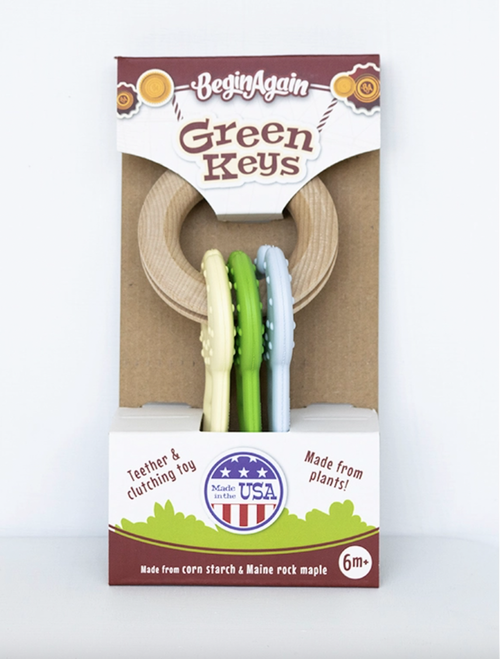 Green Keys Clutching & Teething Toy