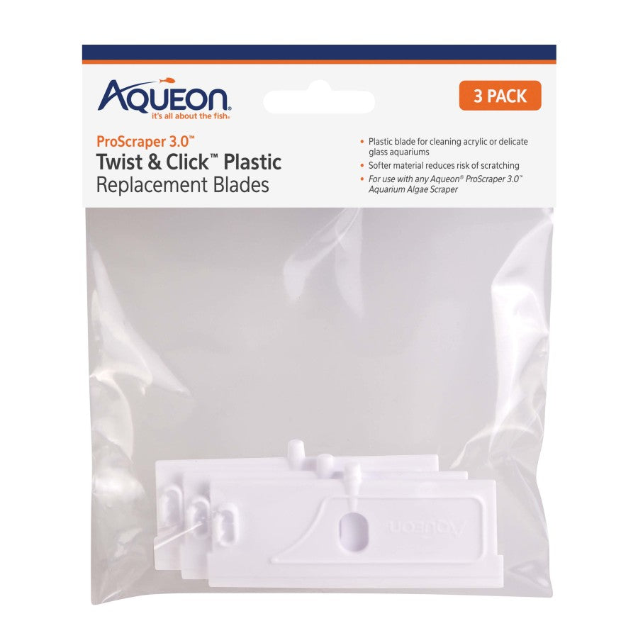 Aqueon ProScraper 3.0 Twist  Click Plastic Replacement Blades 1ea/One Size