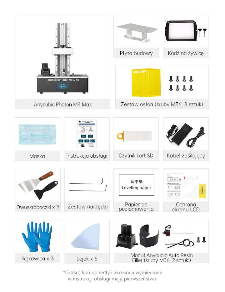 Anycubic Photon M3 Max - In The Box