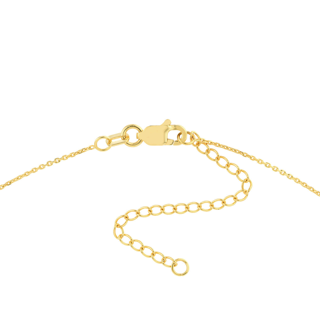 Intertwined Two-Toned Diamond Circles Necklace