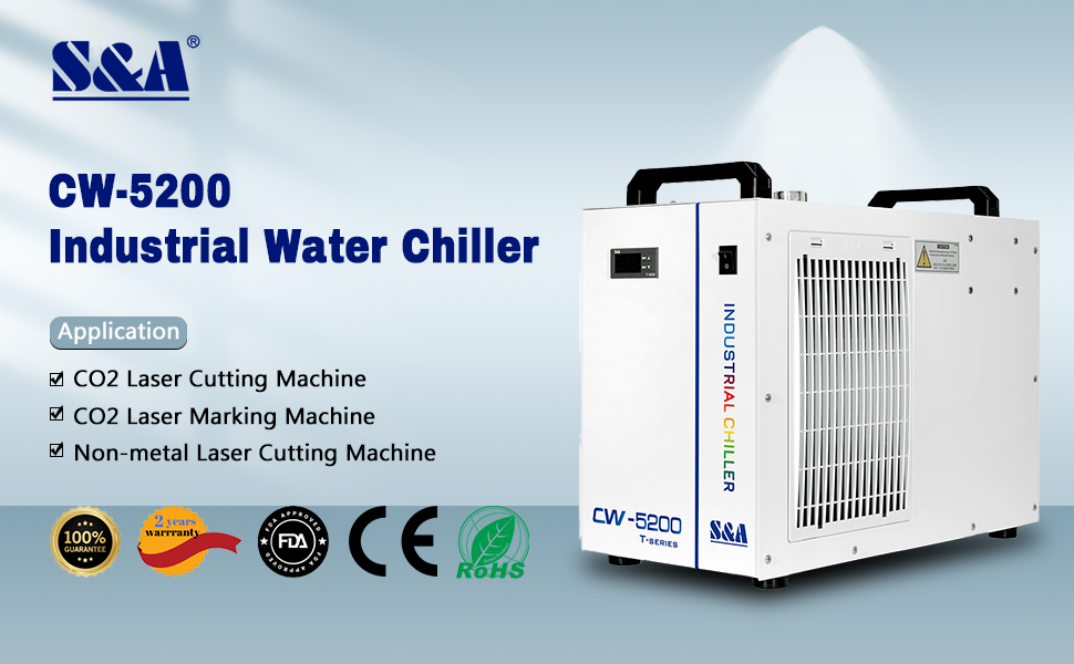 Cloudray CW5200 & CW5202 Industrial Chiller For 150W CO2 Laser Tube –  Cloudray Laser