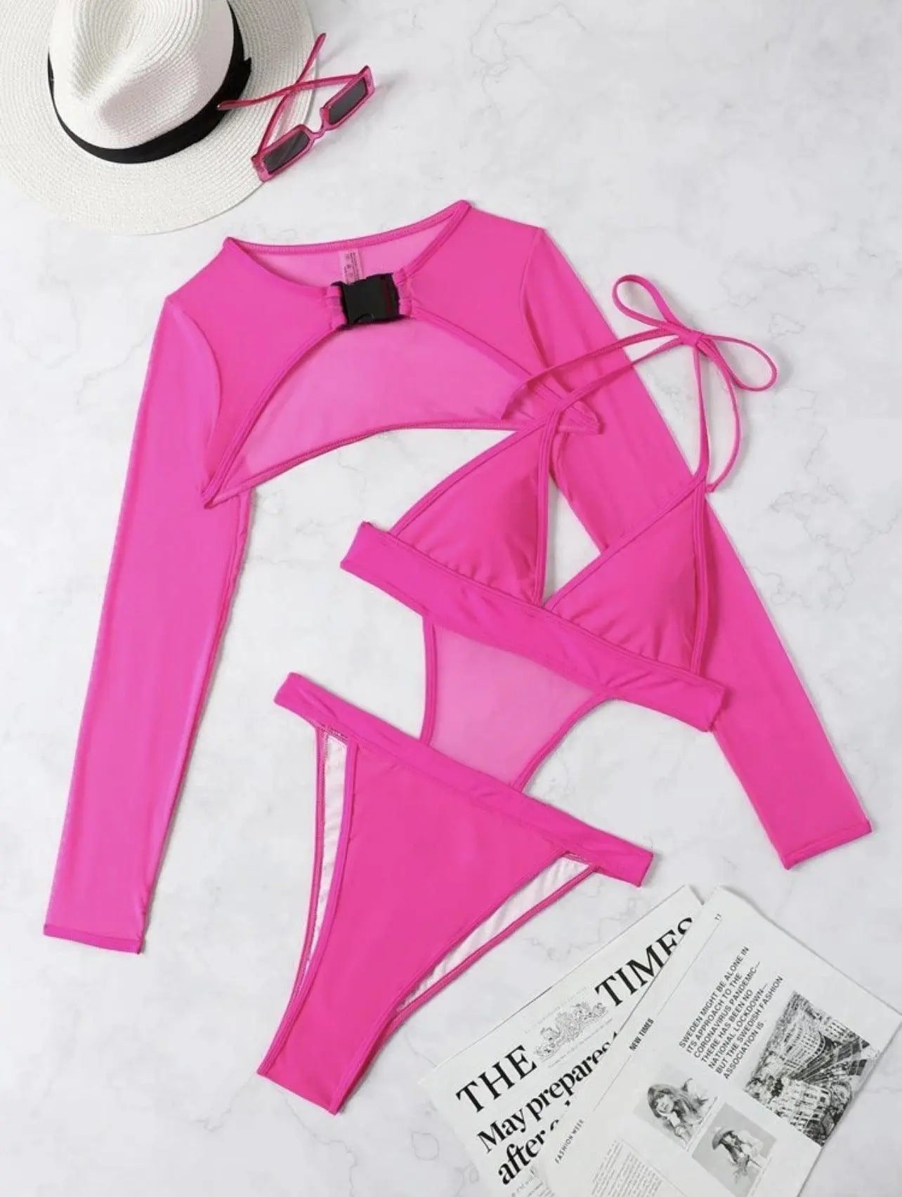 Vibrant Two-Piece Rave Outfit