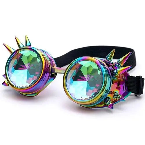 Rivet Steampunk Kaleidoscope Goggles