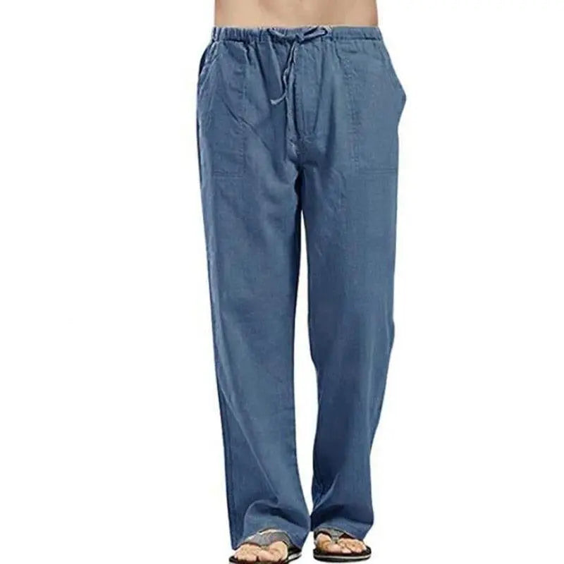 Casual Linen Cargo Pants for Men