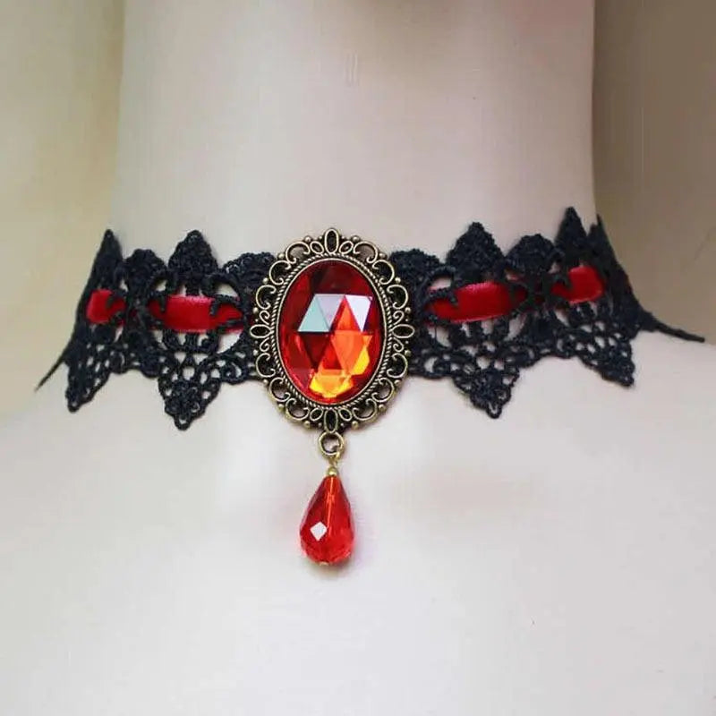Victorian Gothic Lace Choker