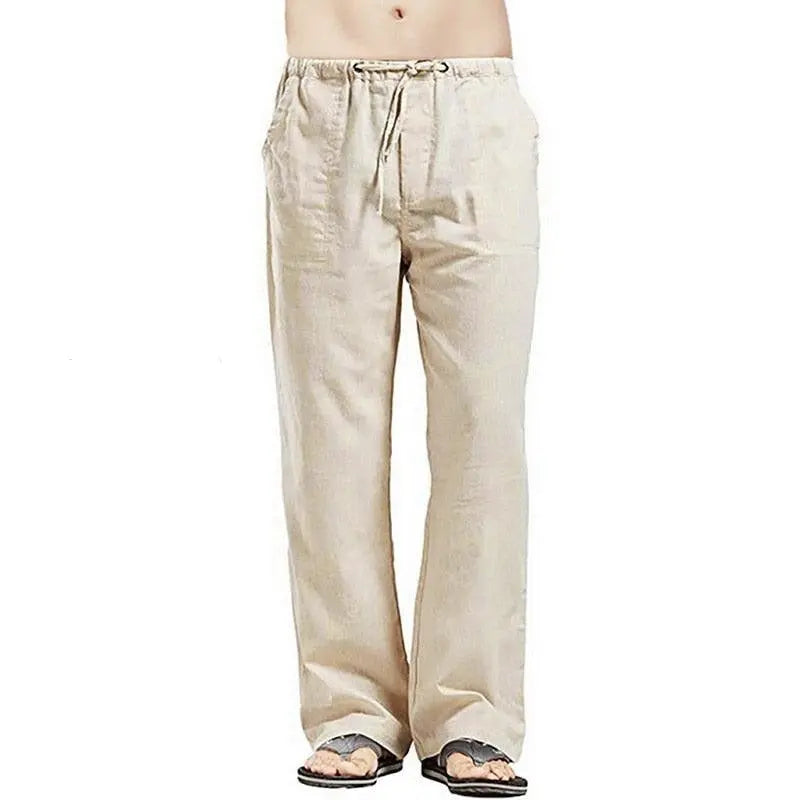 Casual Linen Cargo Pants for Men