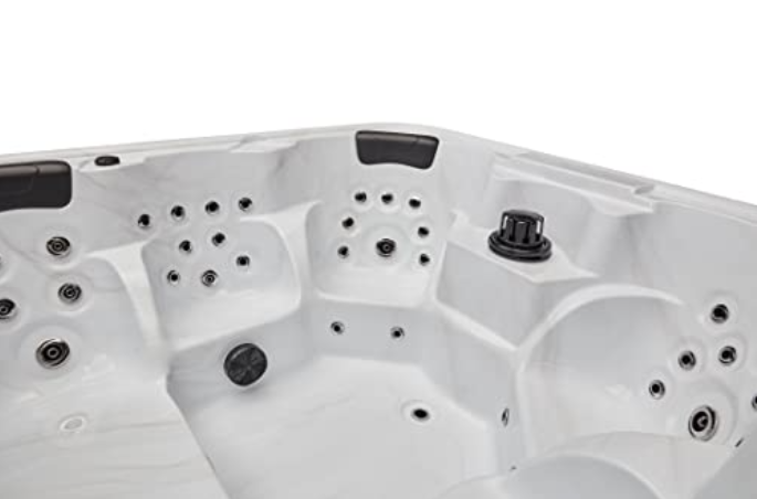 Eclipse 6-Person 51 Jet Hot Tub in Cloud Gray with Bluetooth