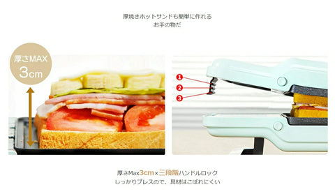 ホットサンドメーカー操作ガイド ホットサンドメーカーの使い方を伝授