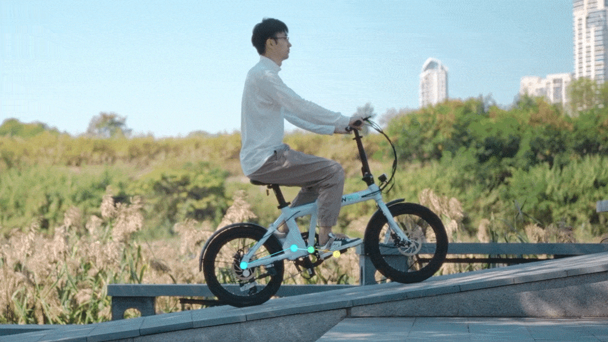 折りたたみ電動アシスト自転車 ERWAY A01 坂のぼり楽々！