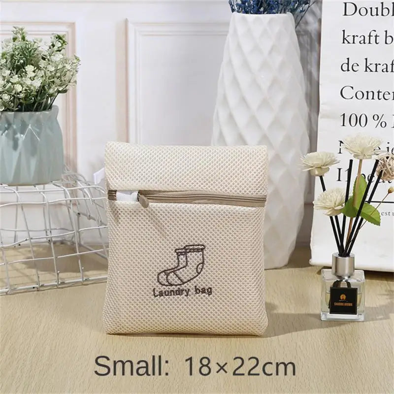 Washing Bags Mesh Polyester Dirty Laundry Bag Embroidery Net Bra Wash Basket Organizer For Underwear