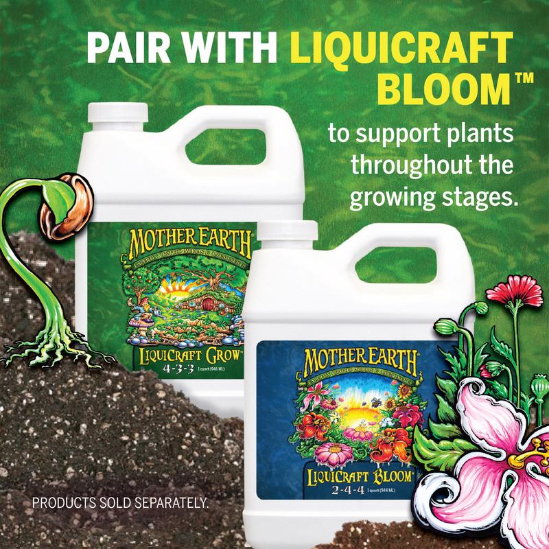 Mother Earth LiquiCraft Grow All Plant 4-3-3 Plant Fertilizer Quart HGC733932
