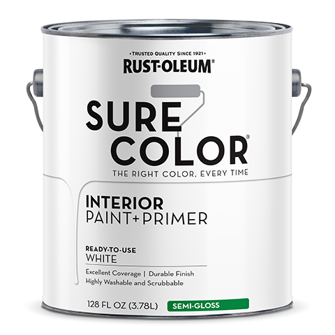 Rust-Oleum Sure Color Semi-Gloss Interior Wall Paint Gallon