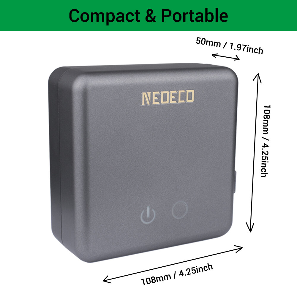 Neoeco mini compressor compact square shape with 4 rubber foots