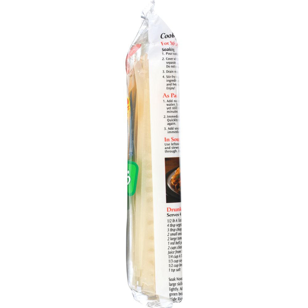 A Taste of Thai Wide Rice Noodles Straight Cut - 16 oz