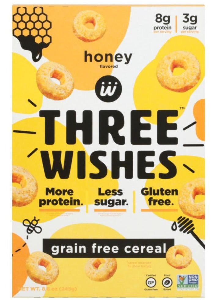 Three Wishes Grain Free Cereal Honey - 8.6 oz