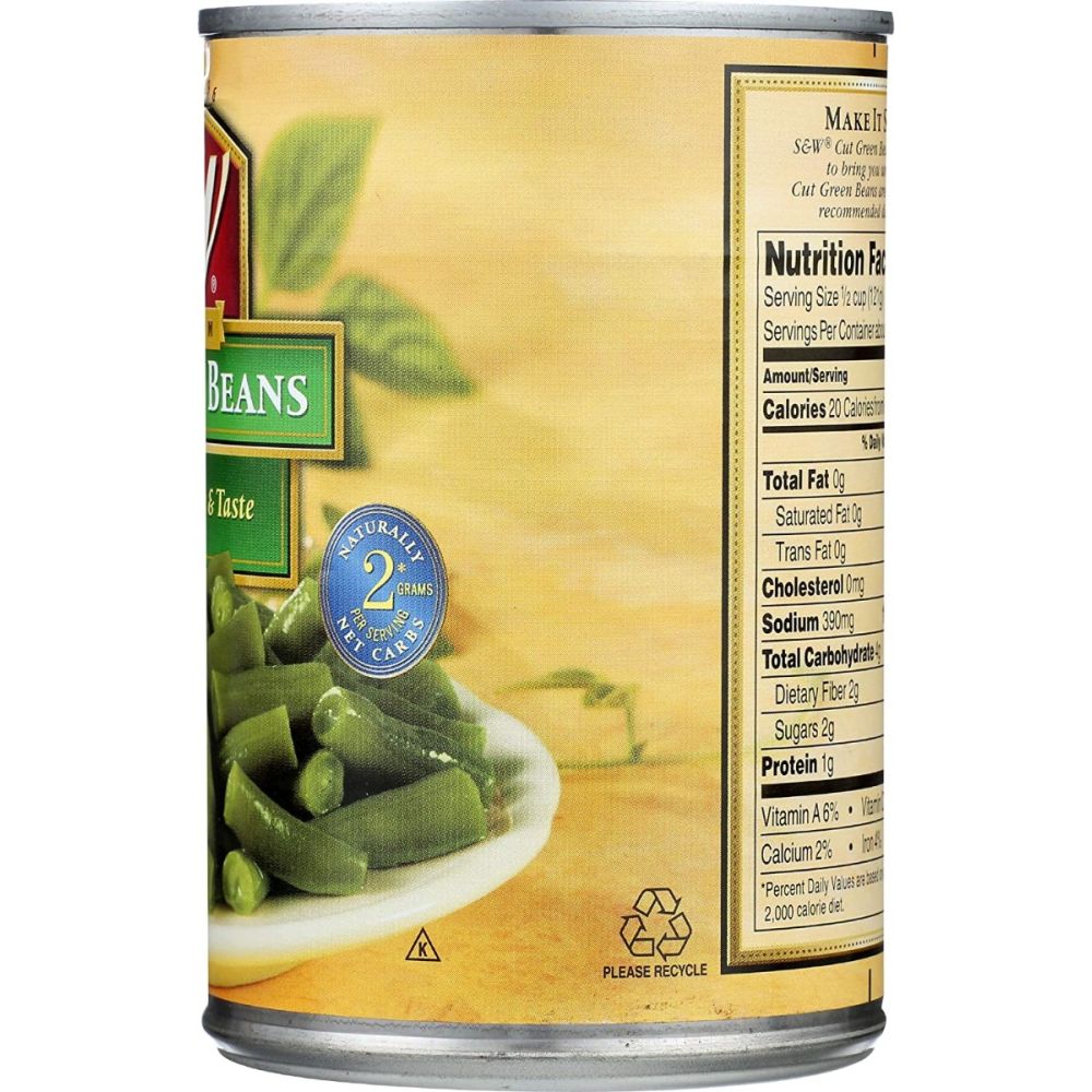 S&W Premium Cut Green Beans - 14.5 oz