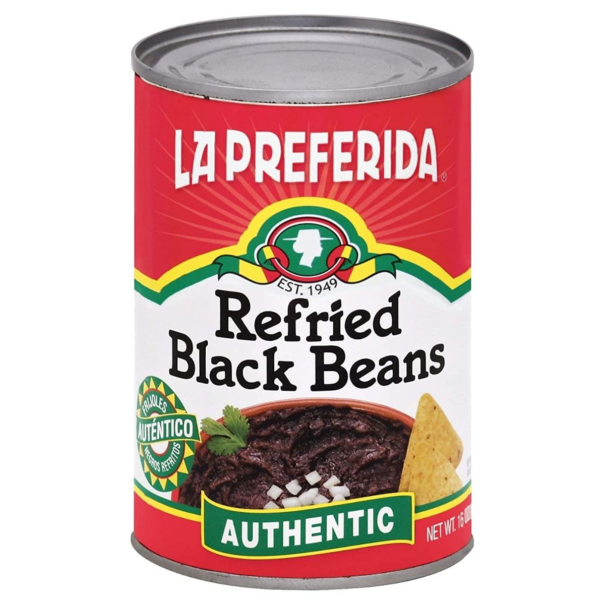 La Preferida Authentic Refried Black Beans - 16 oz