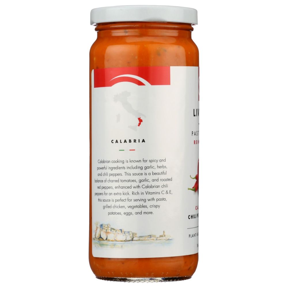 Livwell Foods Pasta Sauce Calabrian Chili Pepper Romesco - 16 oz