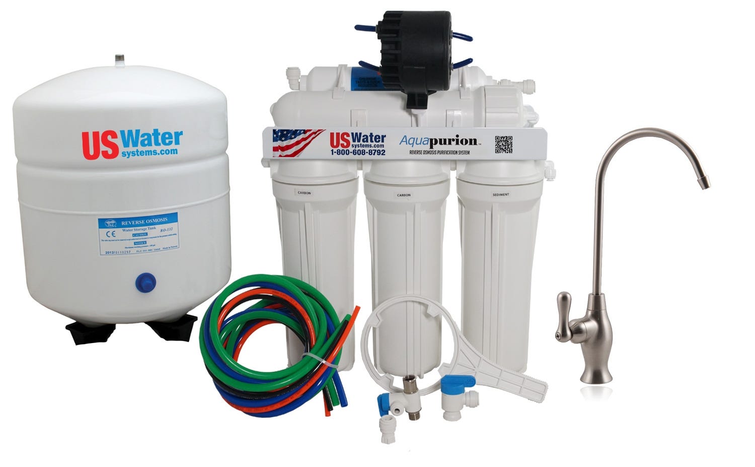 US Water Aquapurion 5-Stage Reverse Osmosis System With Enhanced Nitrate Removal