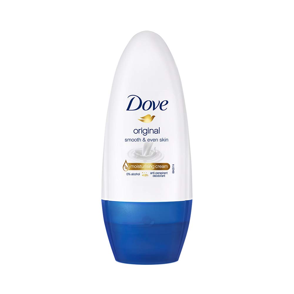 10x Dove Original Deodorant Roll On For Women, 50 ml each - Pack of 10