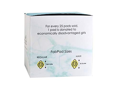 FabPad Reusable Washable Sanitary Cloth Pads Napkins Eco-Friendly Menstrual Hygiene Solutions (Pack Of 4)