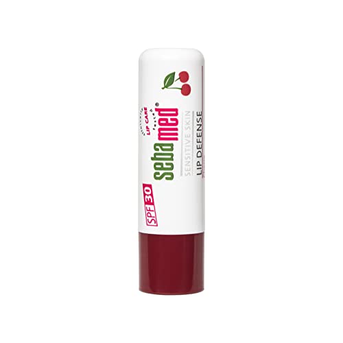 Sebamed?Lip?defense?4.8gm, Cherry | SPF 30 |Lip?balm for Dry & Chapped lips with natual oil & Vitamin E | UV protection | Dermatologically tested