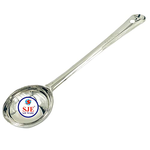 Sjeware Stainless Steel Heavy Guage Serving Spoon Ladel, Size : 25 cm