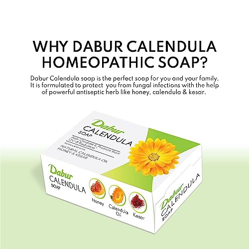 6x Dabur Calendula Soap - 450g (Pack of 6, 75g each)