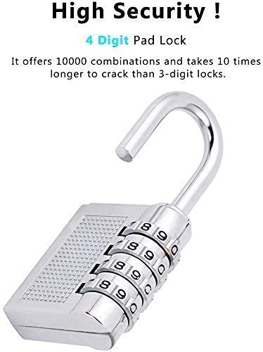 Lista 4-Digit Safe PIN Hand Bag Shaped Combination Padlock Lock