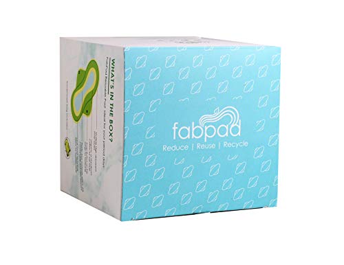 FabPad Reusable Washable Sanitary Cloth Pads Napkins Eco-Friendly Menstrual Hygiene Solutions (Pack Of 4)