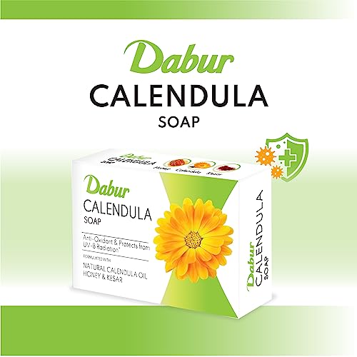 6x Dabur Calendula Soap - 450g (Pack of 6, 75g each)