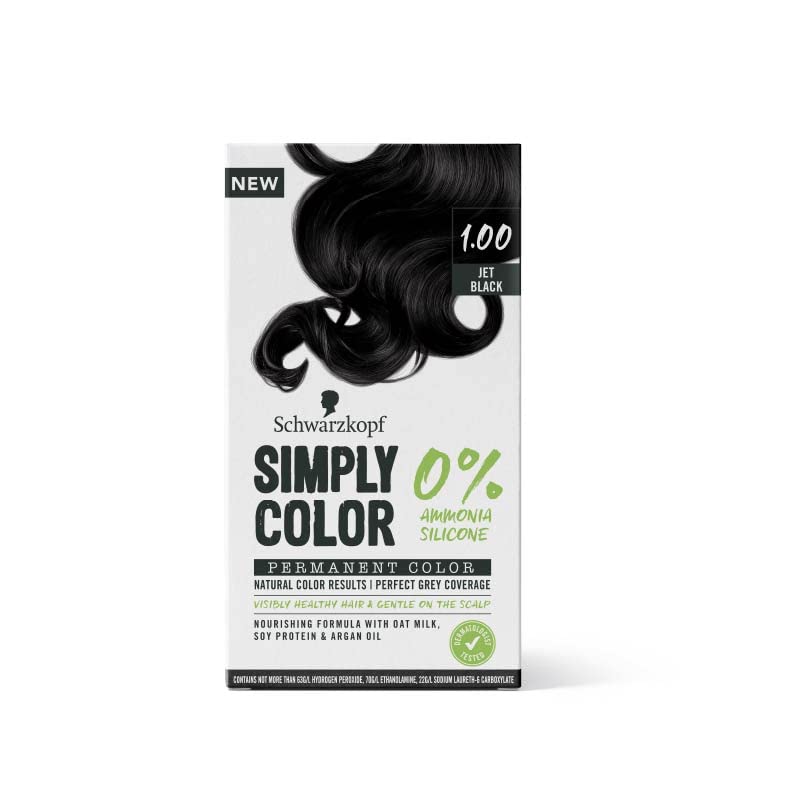 Schwarzkopf Simply Color Permanent Hair Colour 1.00 Jet Black