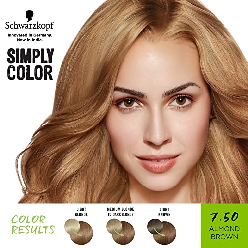 Schwarzkopf Simply Color Permanent Hair Colour 7.50 Almond Brown